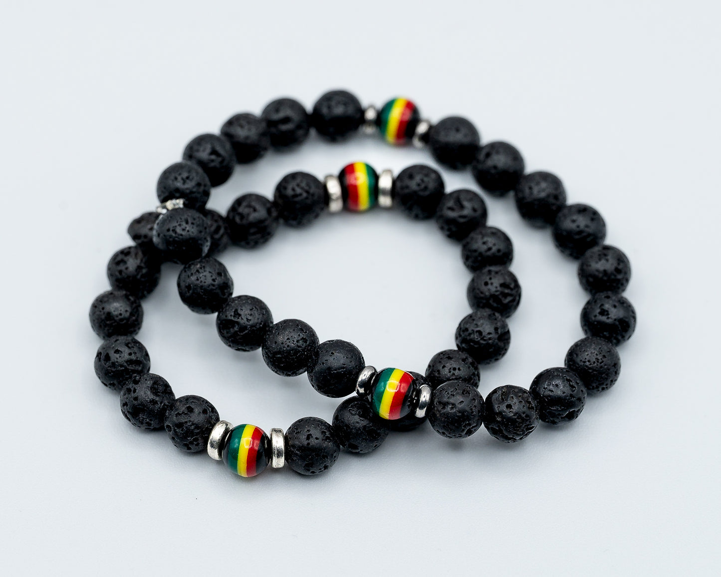 Pan-African Lava Rock Bead Bracelet