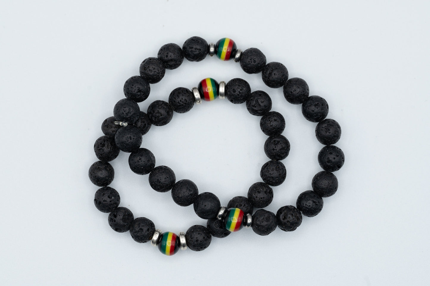 Pan-African Lava Rock Bead Bracelet