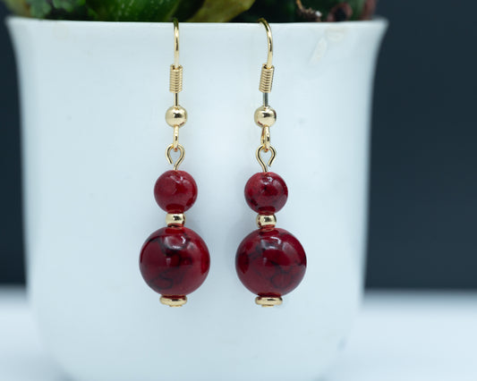 Red Quartz Earrings